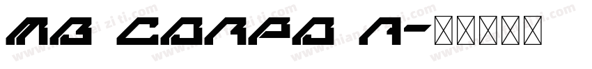 MB Corpo A字体转换